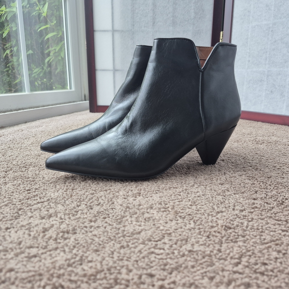 Franco Sarto Black Ankle Booties